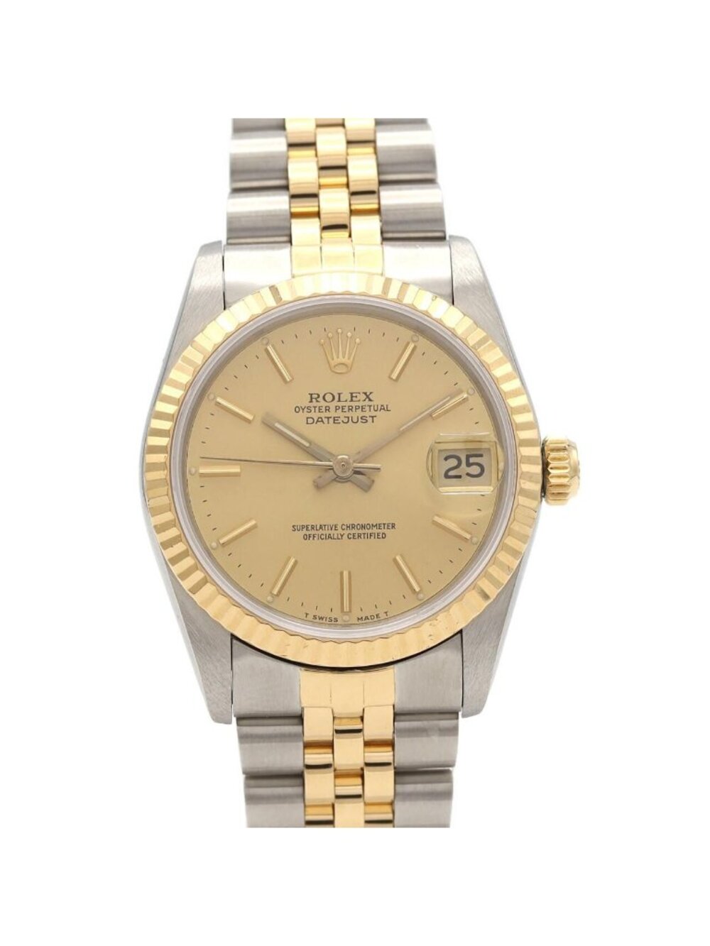 Rolex Datejust Stainless Steel Yellow Gold Automatic